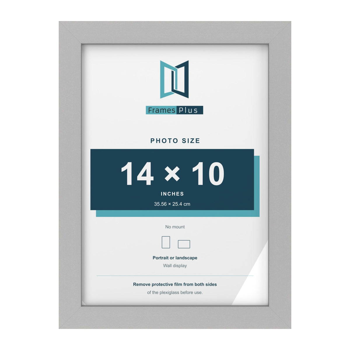 Light Grey picture frame for a 14 x 10 inch photo