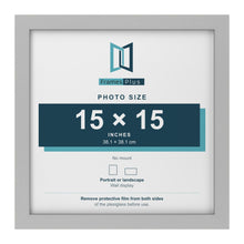Light Grey picture frame for a 15 x 15 inch photo