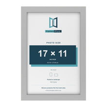 Light Grey picture frame for a 17 x 11 inch photo