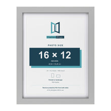Light Grey 18 x 14 inch picture frame with a white mount for a 16 x 12 inch photo