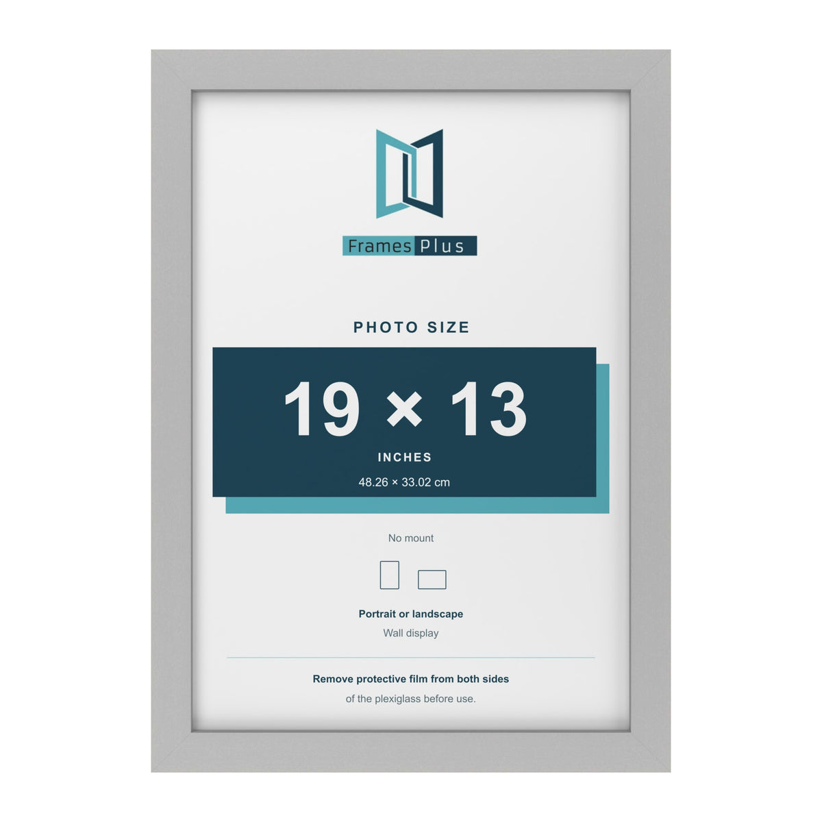 Light Grey picture frame for a 19 x 13 inch photo