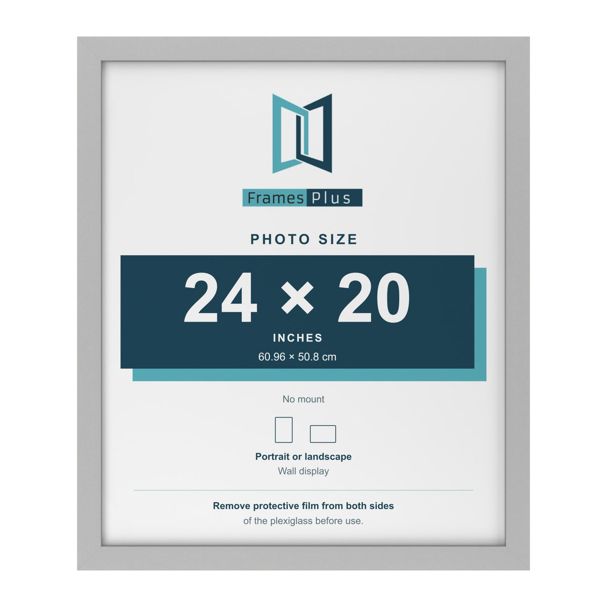 Light Grey picture frame for a 24 x 20 inch photo