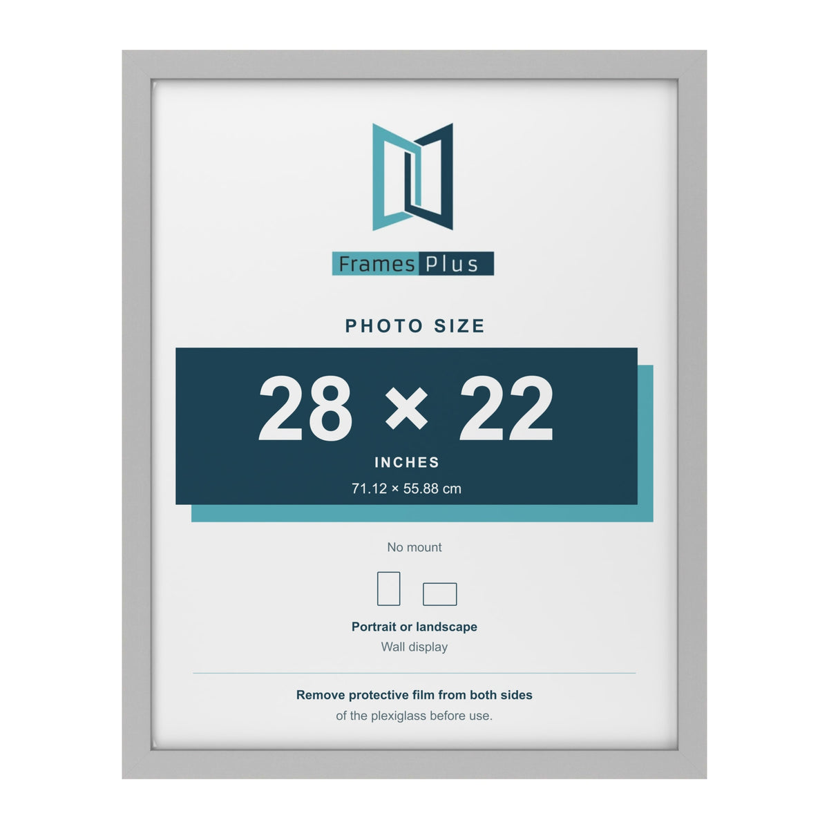 Light Grey picture frame for a 28 x 22 inch photo