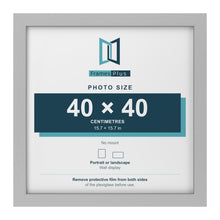 Light Grey picture frame for a 40 x 40 cm photo