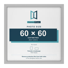 Light Grey picture frame for a 60 x 60 cm photo