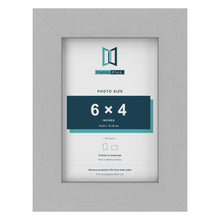 Light Grey picture frame for a 6 x 4 inch photo