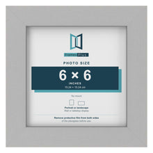 Light Grey picture frame for a 6 x 6 inch photo