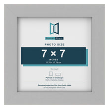 Light Grey picture frame for a 7 x 7 inch photo