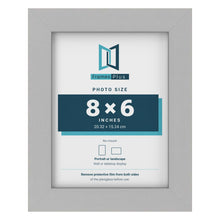 Light Grey picture frame for a 8 x 6 inch photo