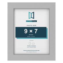 Light Grey picture frame for a 9 x 7 inch photo