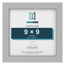 Light Grey picture frame for a 9 x 9 inch photo