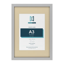 Light Grey A2 picture frame with an ivory mount for an A3 photo