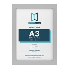 Light Grey picture frame for an A3 photo
