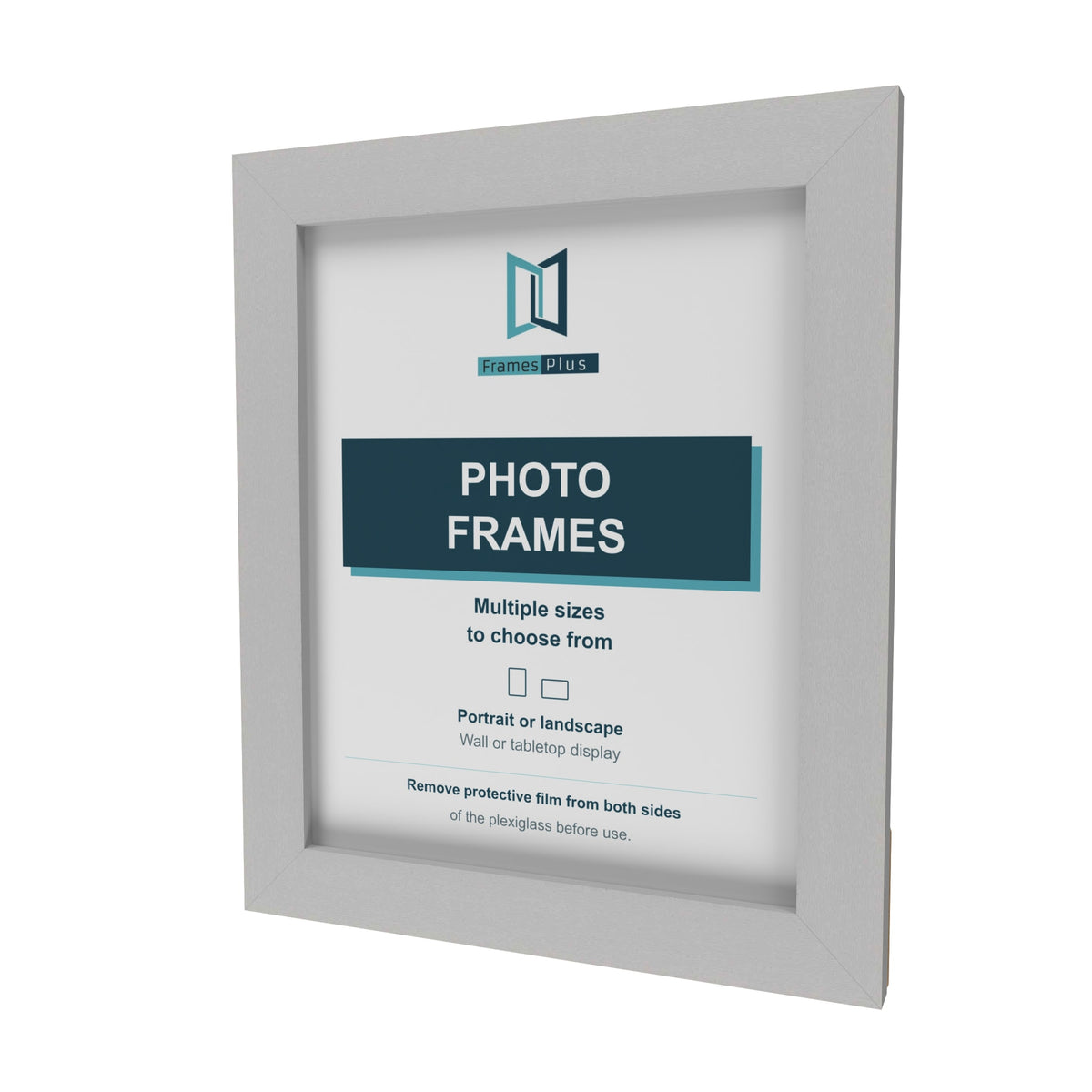 Light Grey picture frame, angled view
