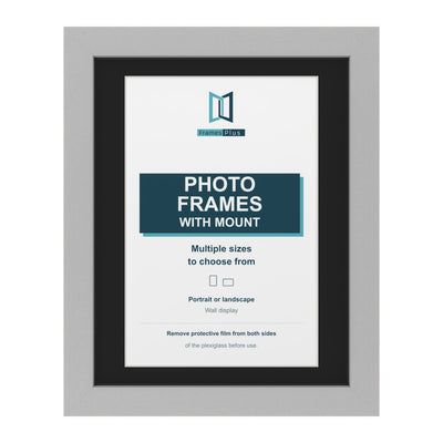Classic Range Light Grey Picture, Photo & Poster Frame with Black Mount