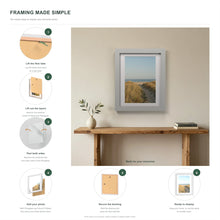 How to put a photo in a Light Grey frame with a white mount in six steps