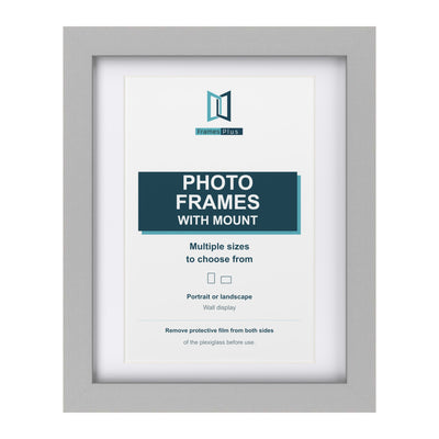 Classic Range Light Grey Picture, Photo & Poster Frame with White Mount