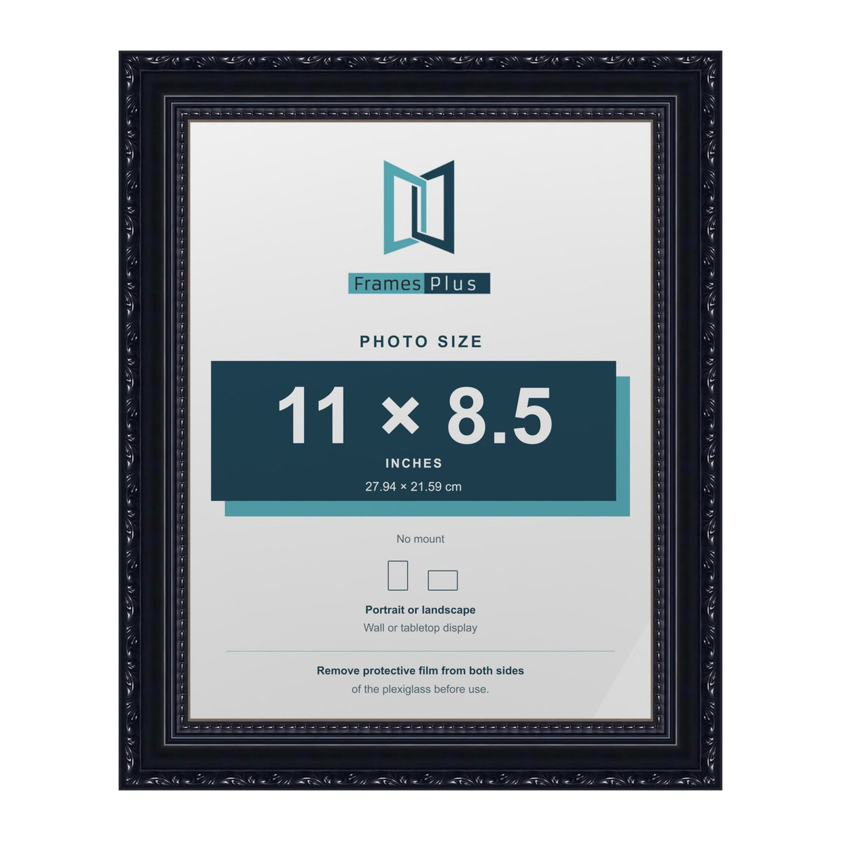 Louis Black picture frame for an 11 x 8.5 inch photo