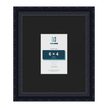 Louis Black 12 x 10 inch picture frame with a black mount for a 6 x 4 inch photo