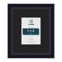Louis Black 12 x 10 inch picture frame with a black mount for a 7 x 5 inch photo