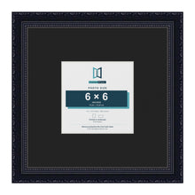 Louis Black 12 x 12 inch picture frame with a black mount for a 6 x 6 inch photo