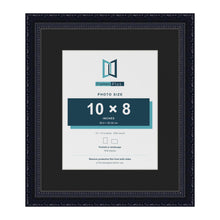 Louis Black 14 x 12 inch picture frame with a black mount for a 10 x 8 inch photo