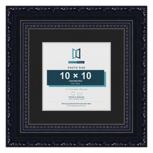 Louis Black 15 x 15 cm picture frame with a black mount for a 10 x 10 cm photo