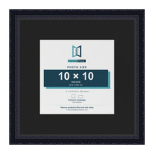 Louis Black 16 x 16 inch picture frame with a black mount for a 10 x 10 inch photo