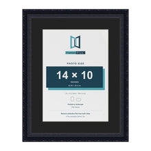 Louis Black 18 x 14 inch picture frame with a black mount for a 14 x 10 inch photo