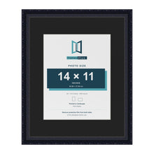 Louis Black 20 x 16 inch picture frame with a black mount for a 14 x 11 inch photo