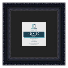 Louis Black 20 x 20 cm picture frame with a black mount for a 10 x 10 cm photo