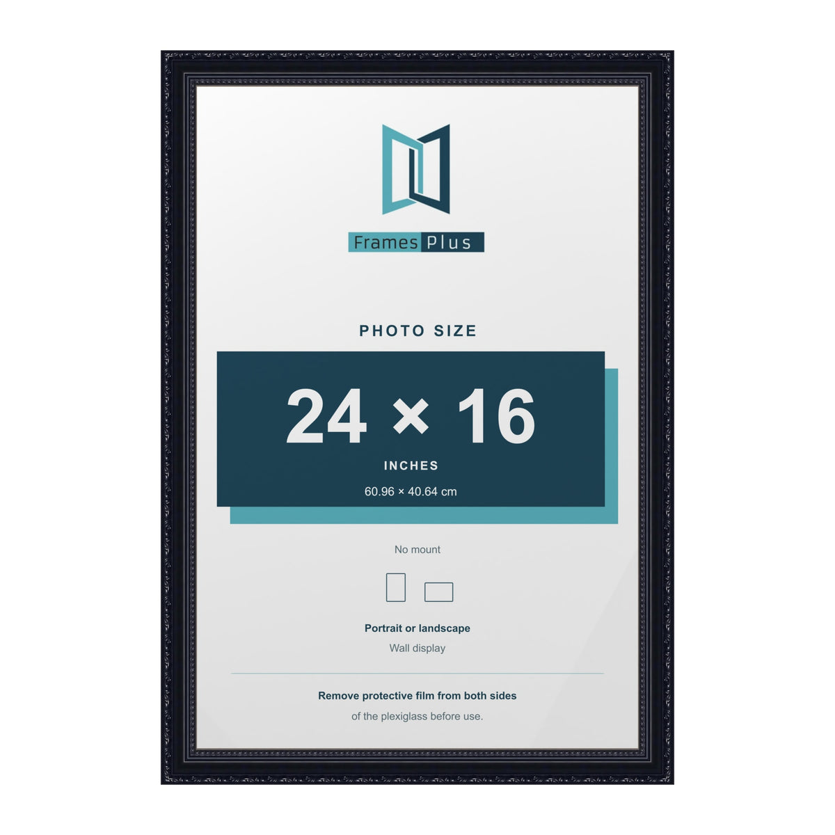Louis Black picture frame for a 24 x 16 inch photo