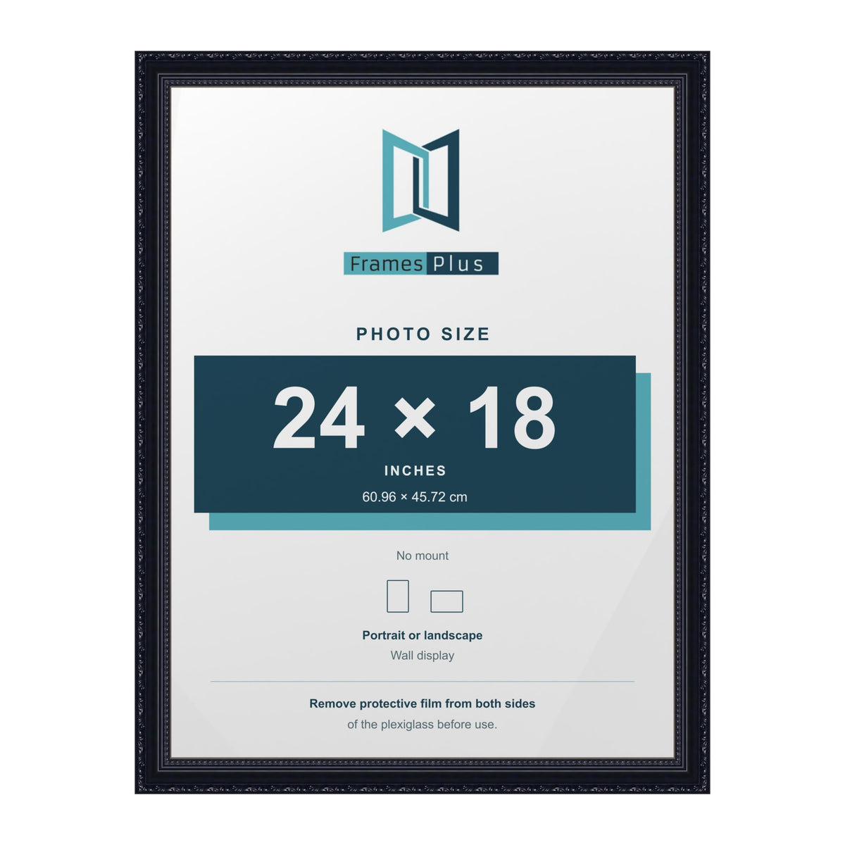Louis Black picture frame for a 24 x 18 inch photo