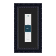 Louis Black 30 x 15 cm picture frame with a black mount for a 20 x 5 cm photo