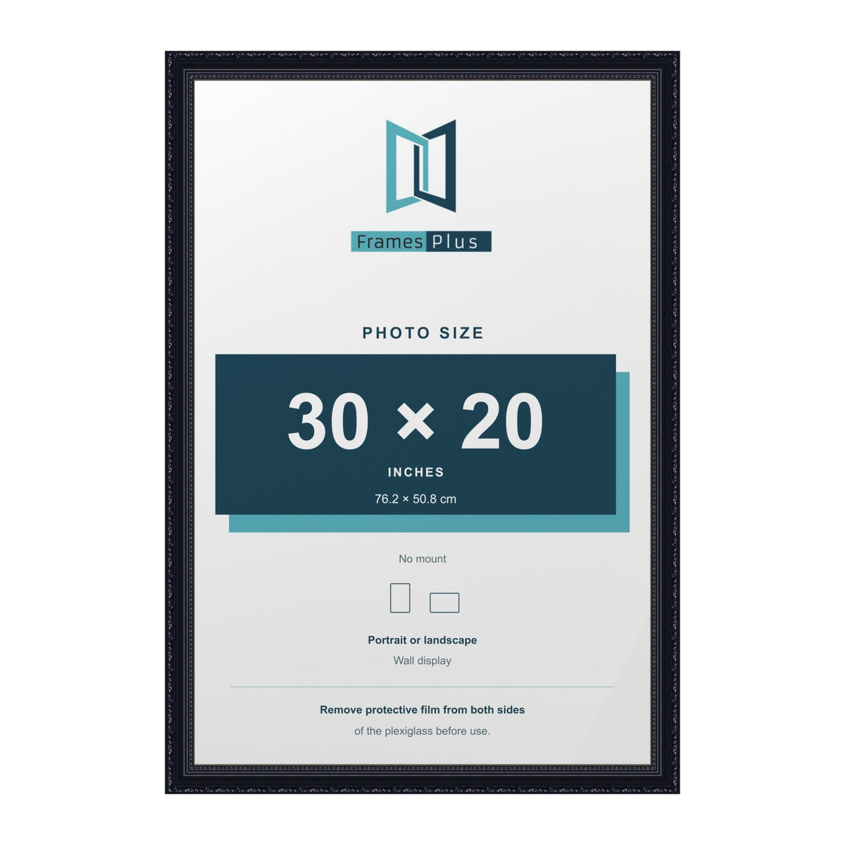 Louis Black picture frame for a 30 x 20 inch photo