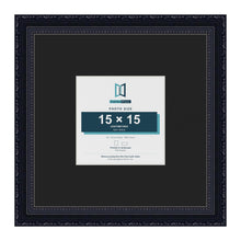 Louis Black 30 x 30 cm picture frame with a black mount for a 15 x 15 cm photo