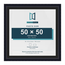 Louis Black 56 x 56 cm picture frame with a black mount for a 50 x 50 cm photo