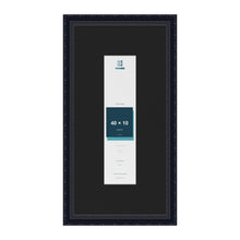 Louis Black 60 x 30 cm picture frame with a black mount for a 40 x 10 cm photo