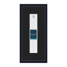 Louis Black 70 x 30 cm picture frame with a black mount for a 50 x 10 cm photo