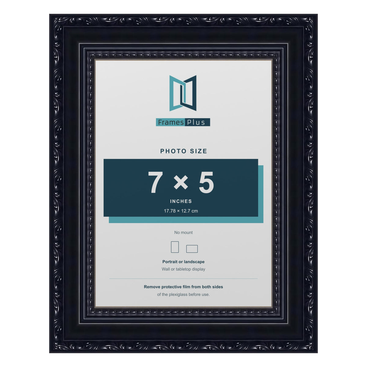 Louis Black picture frame for a 7 x 5 inch photo