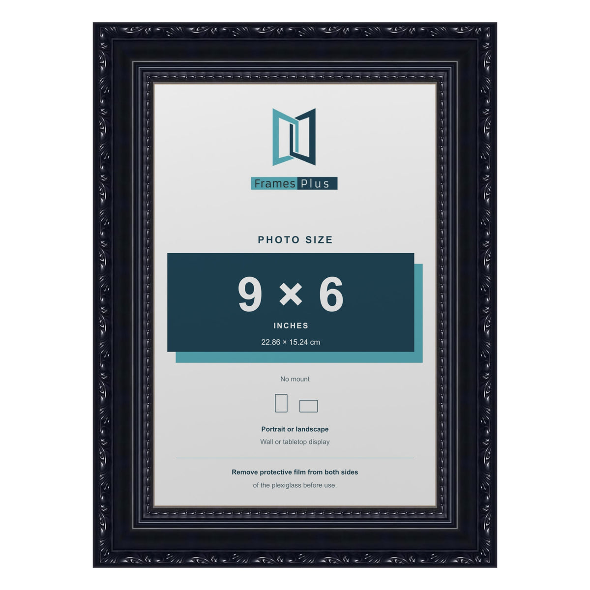 Louis Black picture frame for a 9 x 6 inch photo