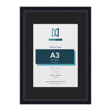 Louis Black A2 picture frame with a black mount for an A3 photo