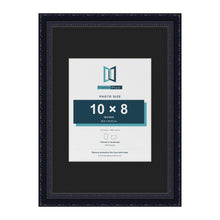 Louis Black A3 picture frame with a black mount for a 10 x 8 inch photo