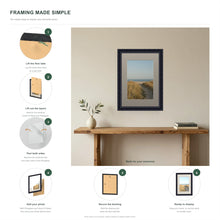 How to put a photo in a Louis Black frame with a Dawn Grey mount in six steps