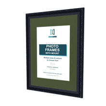 Louis Black picture frame with a green mount