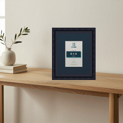 Louis Range Black Picture, Photo & Poster Frame with Pacific Blue Mount