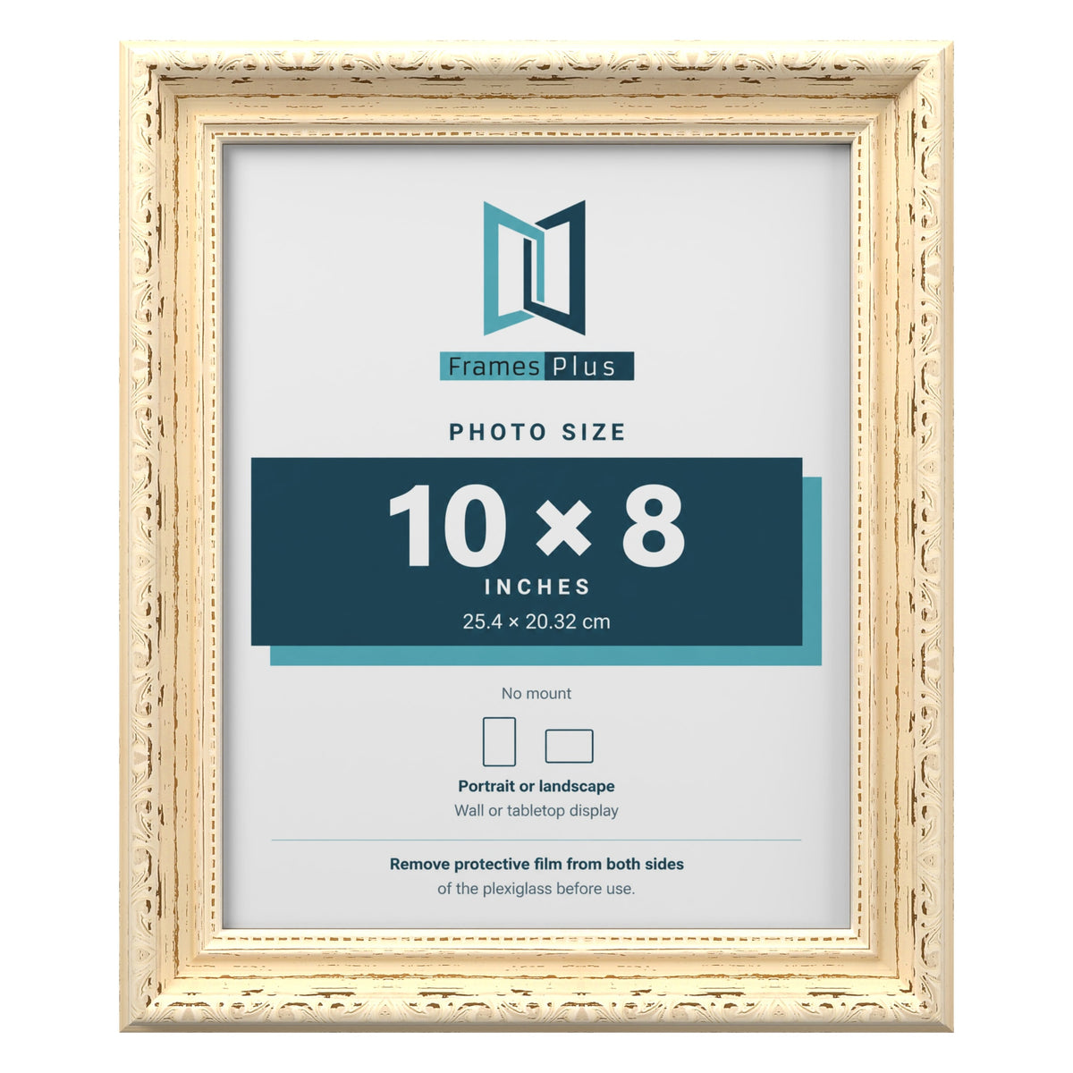 Louis Cream picture frame for a 10 x 8 inch photo