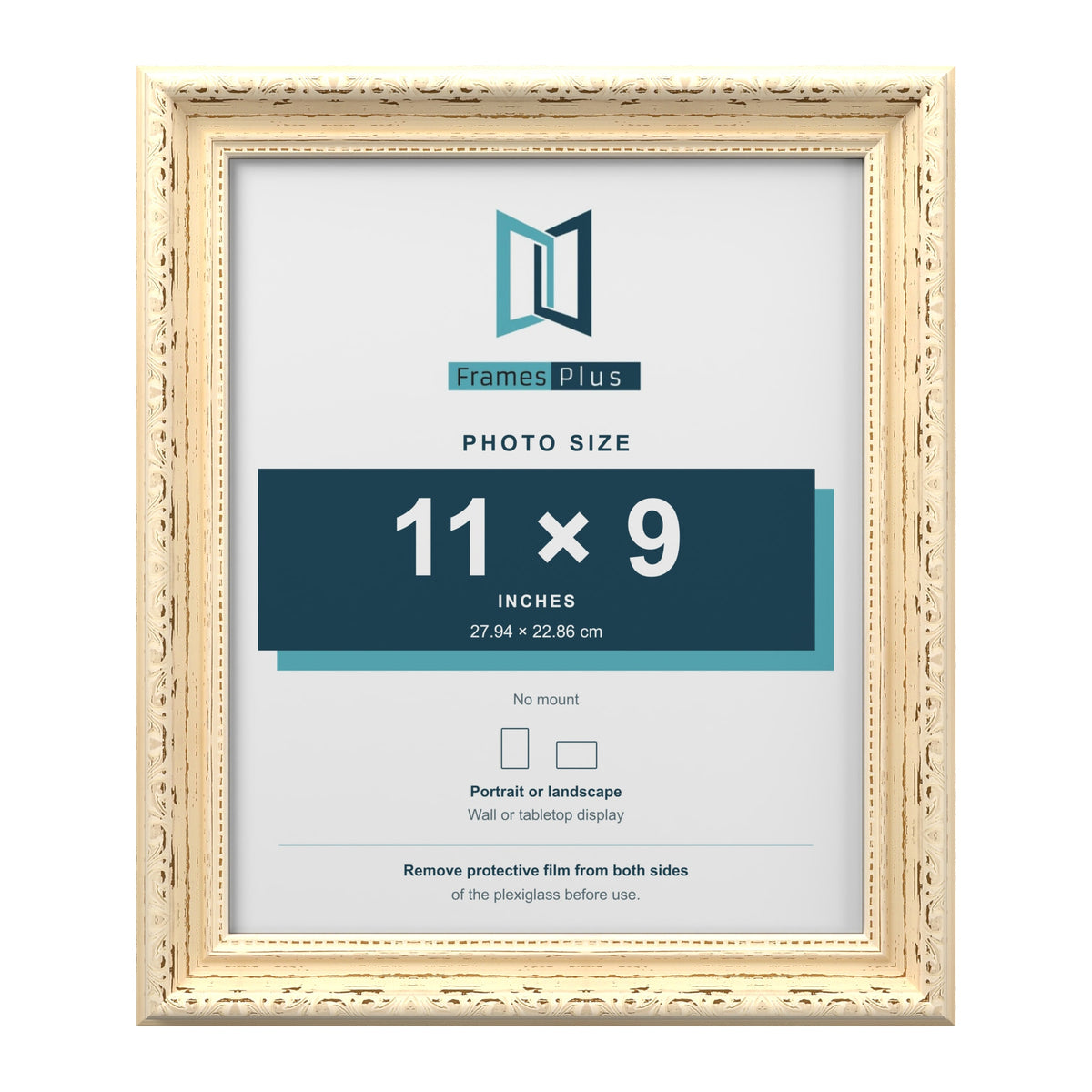 Louis Cream picture frame for an 11 x 9 inch photo