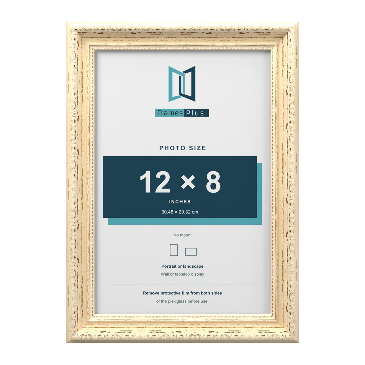 Louis Cream picture frame for a 12 x 8 inch photo