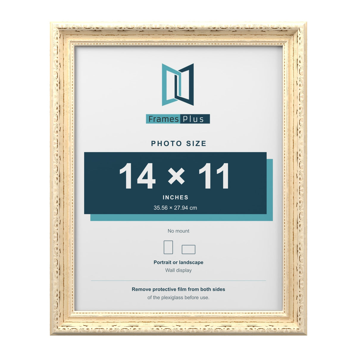 Louis Cream picture frame for a 14 x 11 inch photo
